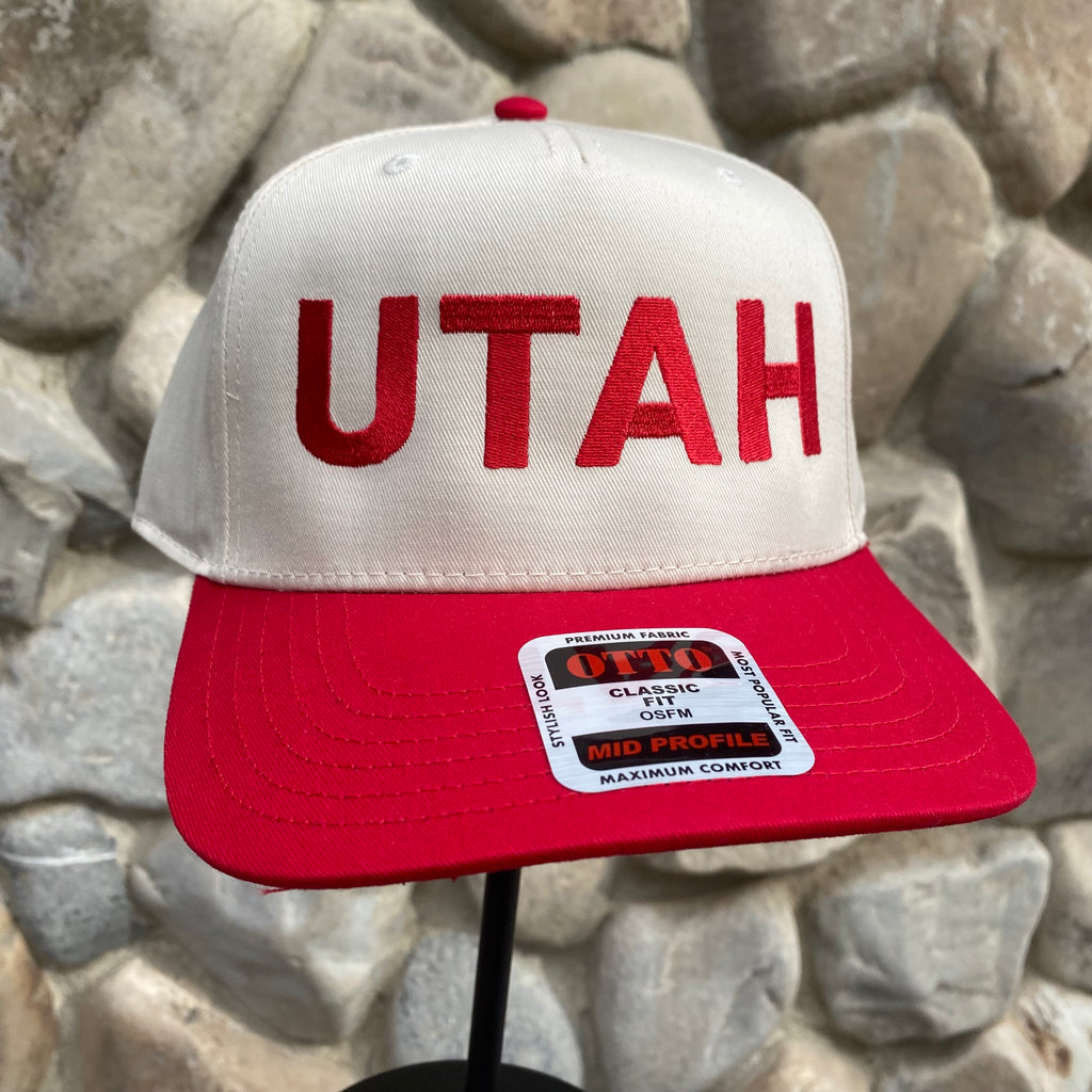 Red UTAH Trucker Hat
